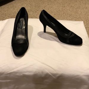 Black suede heels, Ditto by Van Eli
